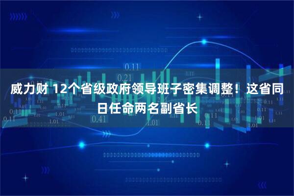 威力财 12个省级政府领导班子密集调整！这省同日任命两名副省长