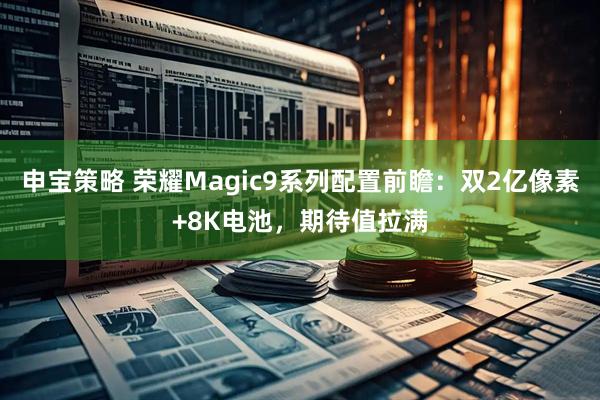 申宝策略 荣耀Magic9系列配置前瞻:双2亿像素+8K电池,期待值拉满