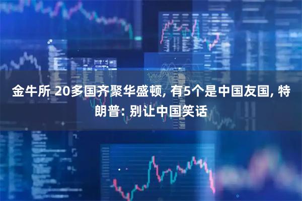 金牛所 20多国齐聚华盛顿, 有5个是中国友国, 特朗普: 别让中国笑话